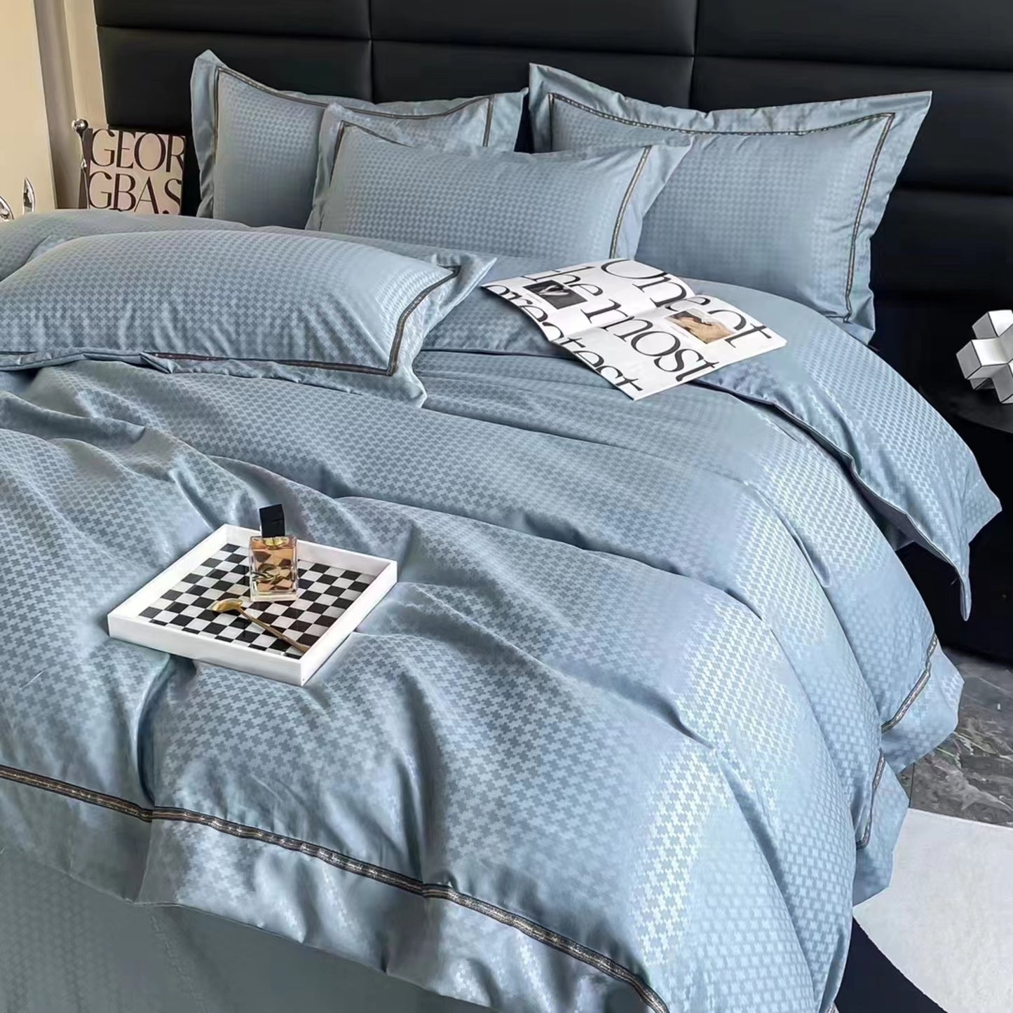 Funda Duvet Unicolor Relieve Aqua