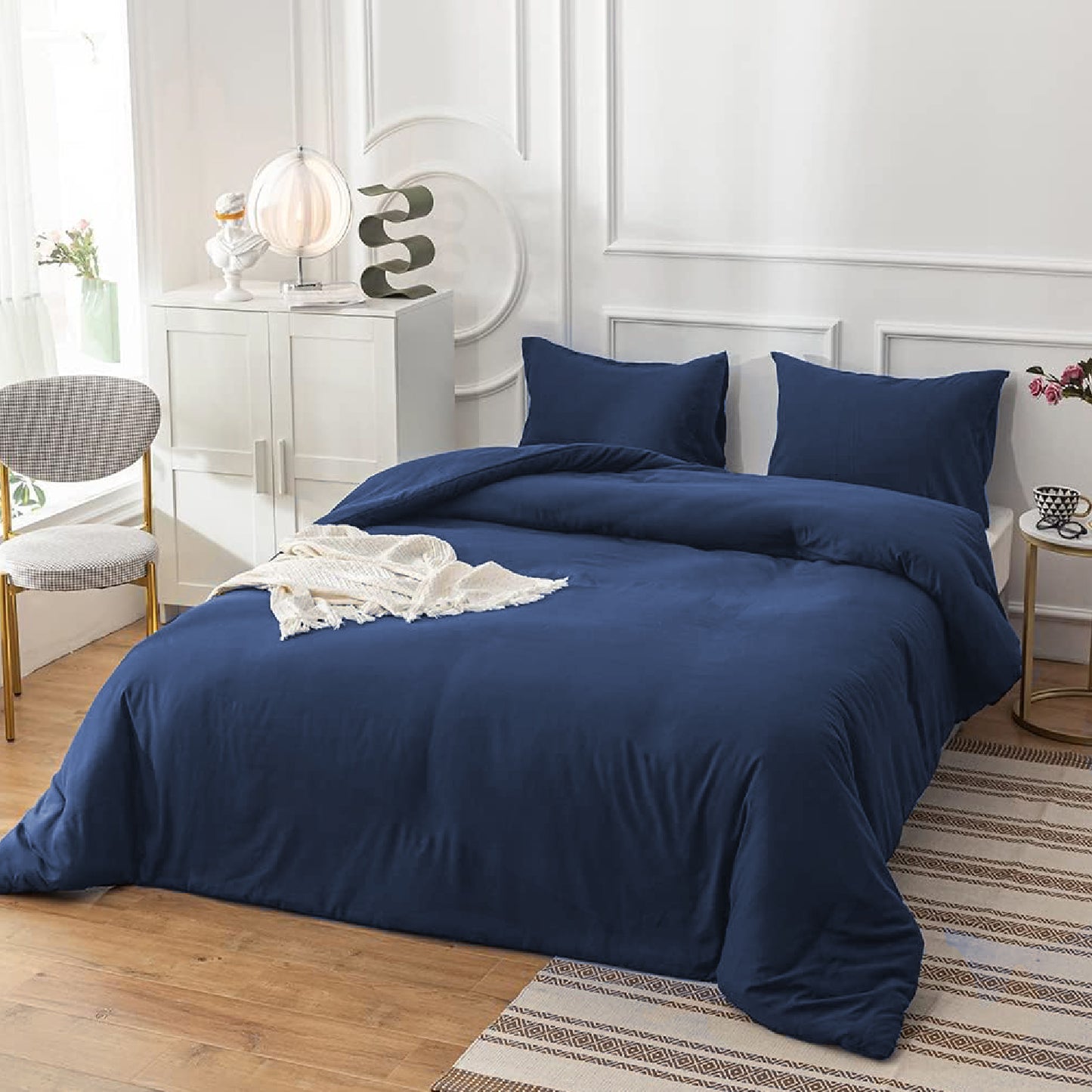 Duvet Algodón Azul Sencillo Sucesso