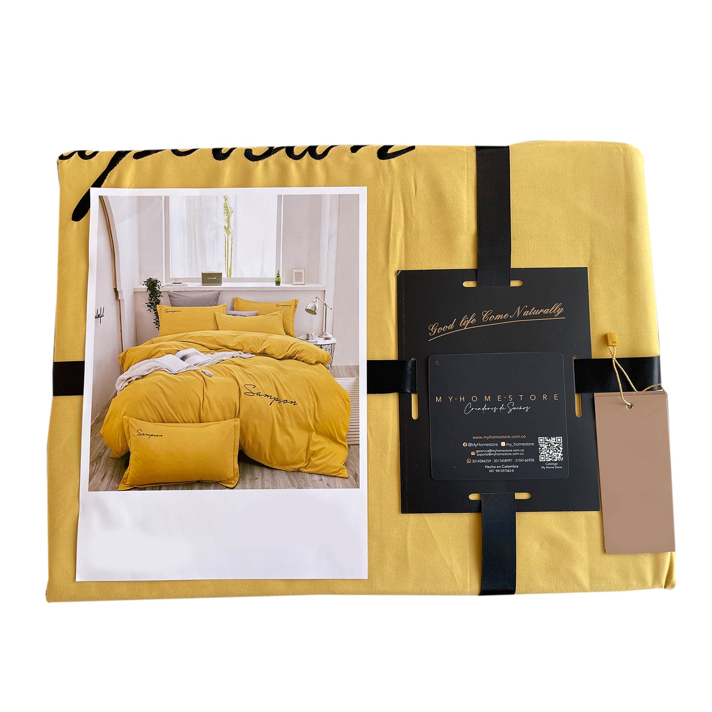 Funda Duvet Sampson Bordado Mostaza Dob