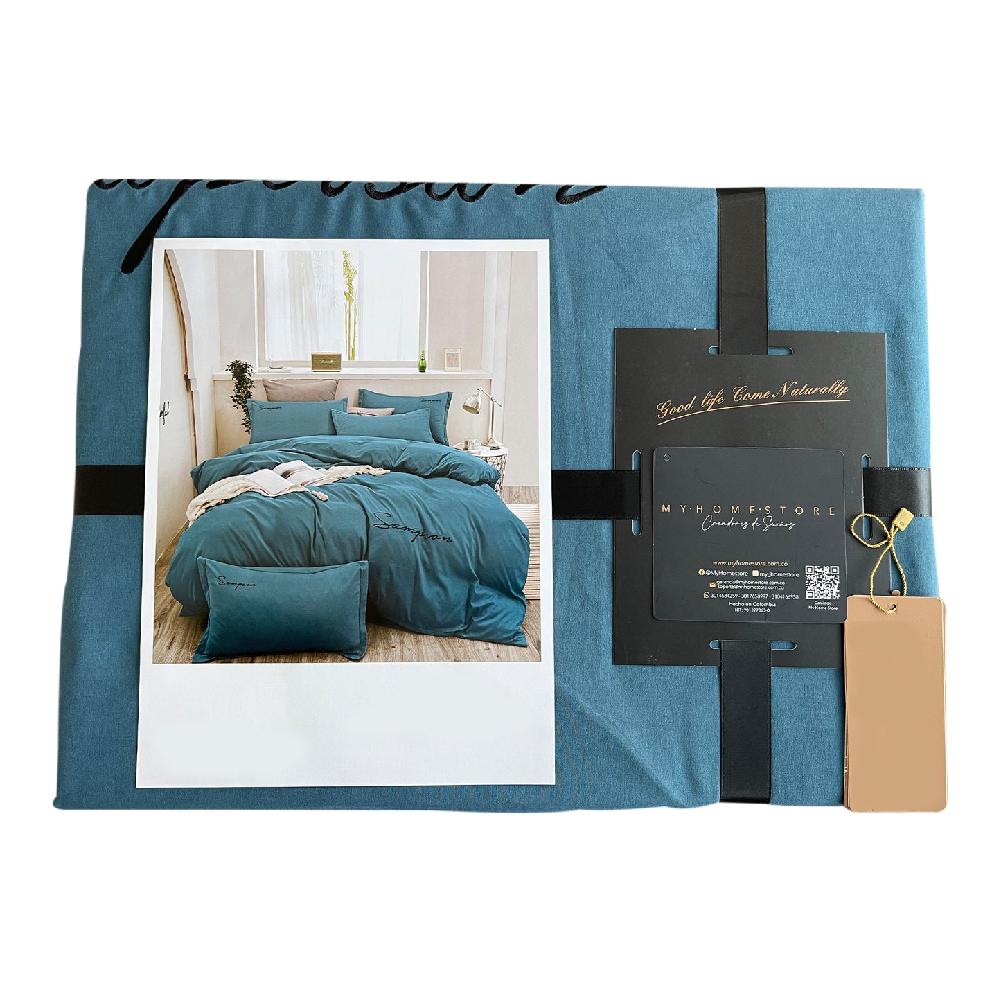 Funda Duvet Sampson Bordado Celeste Dob